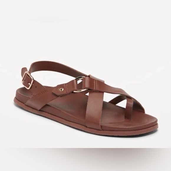 Brown Leather Women’s Strappy Sandals - Picture 1 of 8